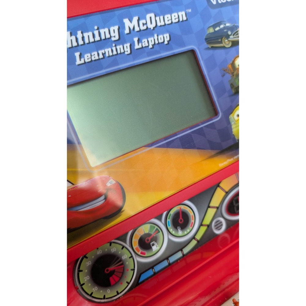 Disney V Tech V-Tech Cars Lightning McQueen Learning Toy Laptop TESTED Working - Picture 5 of 15